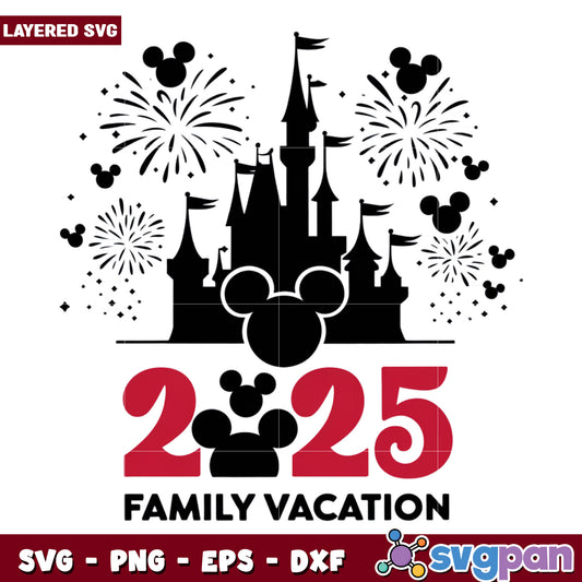 2025 family vacation  png, disneyland vacation png,  disney cartoons png