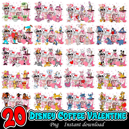20 Disney Valentine Coffee PNGs