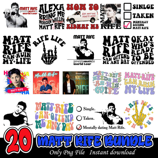 20 Matt Rife PNG Bundle for Creative Projects and Crafts