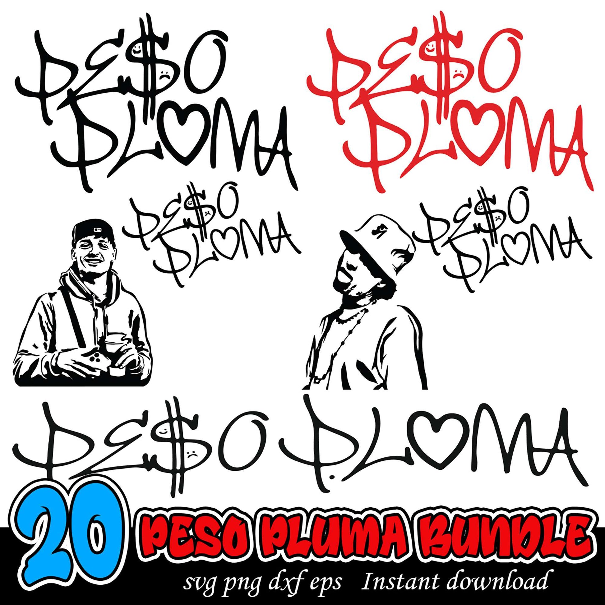 20 Peso Pluma SVG Bundle for Crafting Instant Download