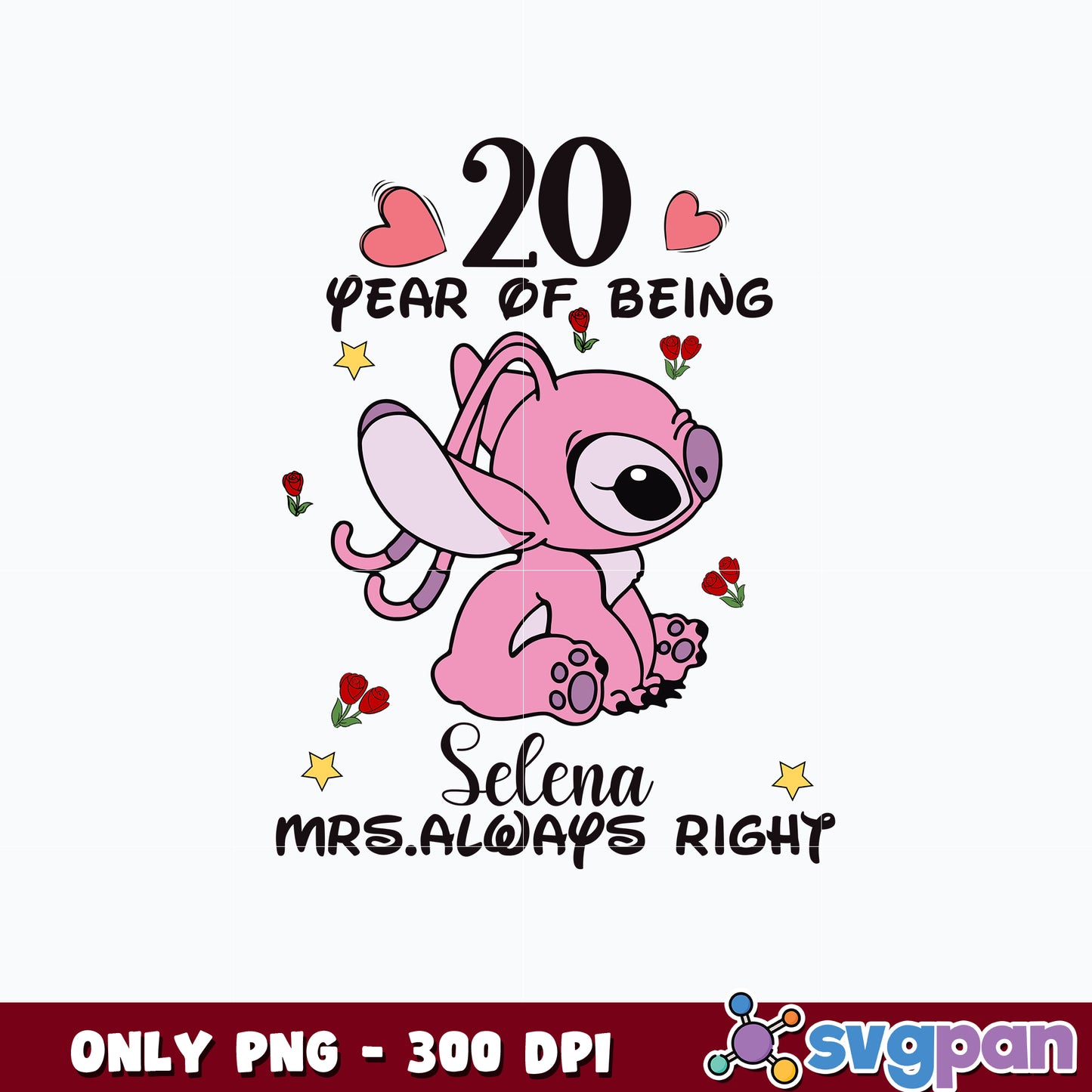 Mens My Favorite Angel Stitch png