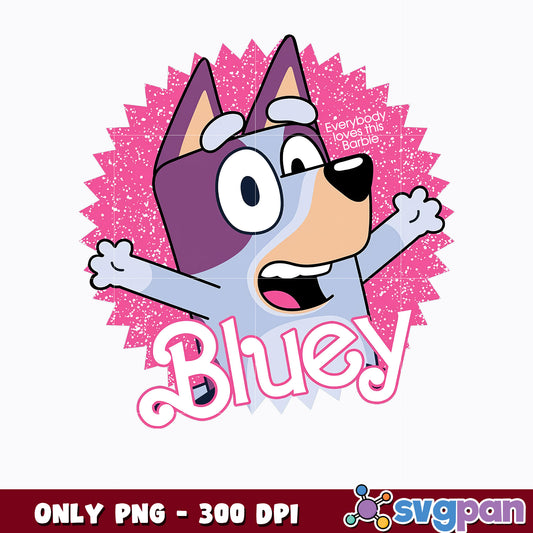 Bluey Barbie cartoon png