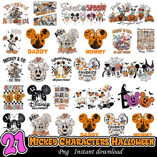 21 Mickey Halloween PNG Designs