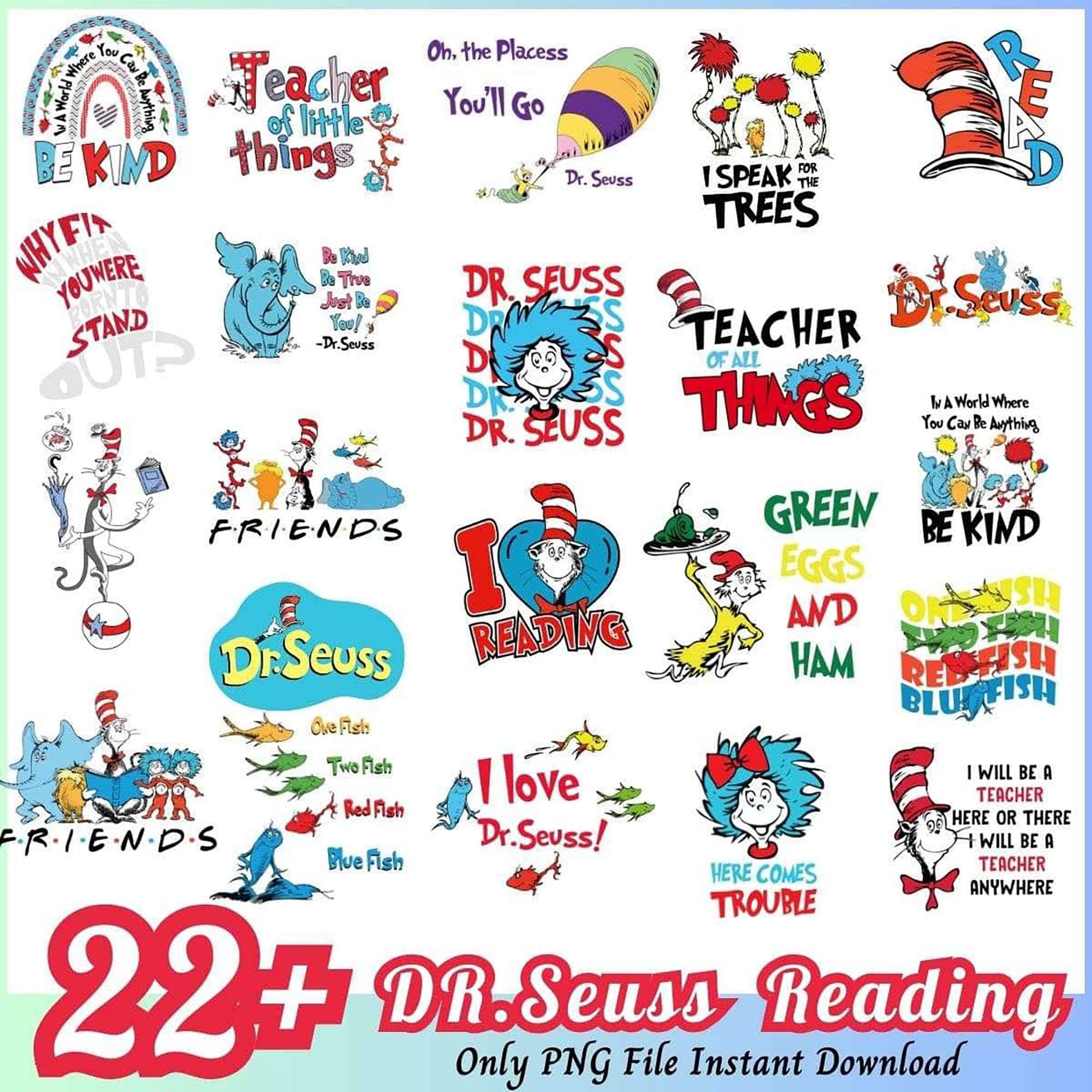 22 Dr Seuss PNG Images Instant Download