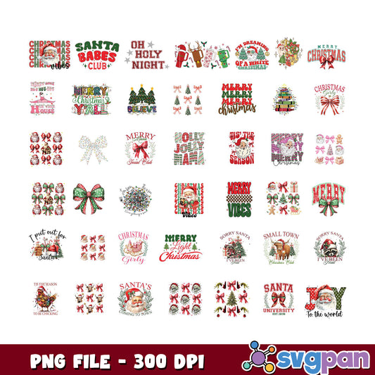 24 Christmas PNG Designs 300 DPI