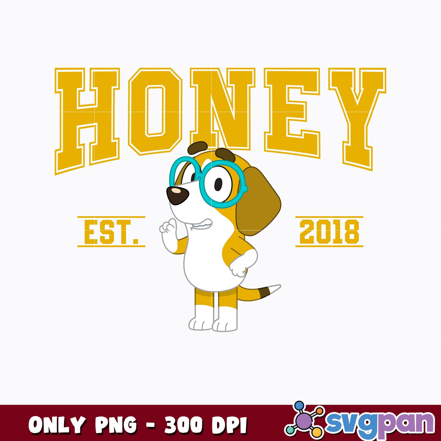 Honey Bluey Dog cartoon png