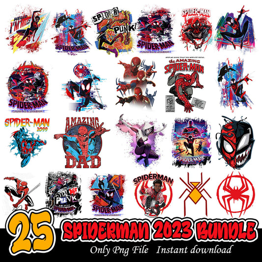25 Unique Spider-Man PNG Designs for 2023 Instant Download