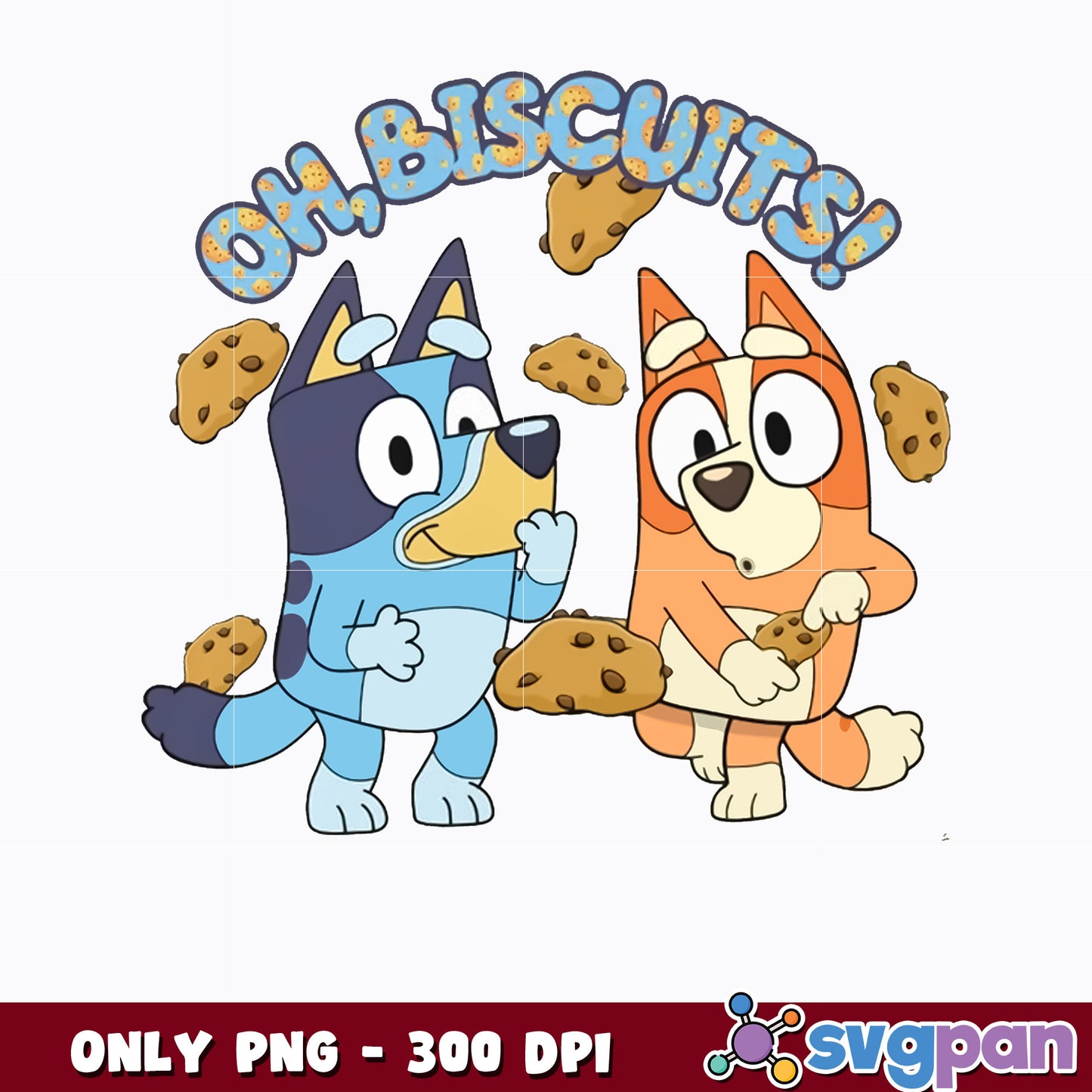 Oh Biscuits Bluey Bingo Cartoon png 