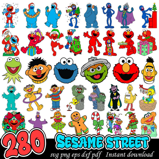280 Sesame Street SVG Bundle