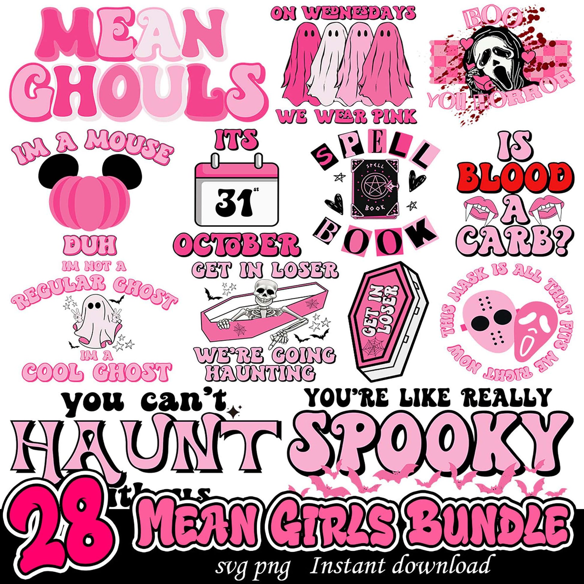 28 Mean Girls Halloween SVG Bundle