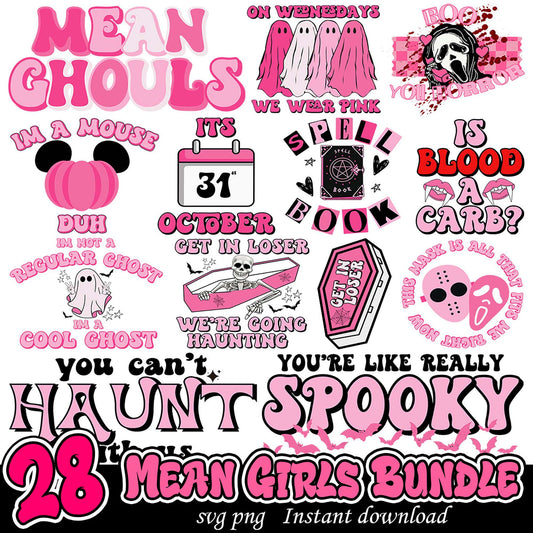 28 Mean Girls Halloween SVG Bundle