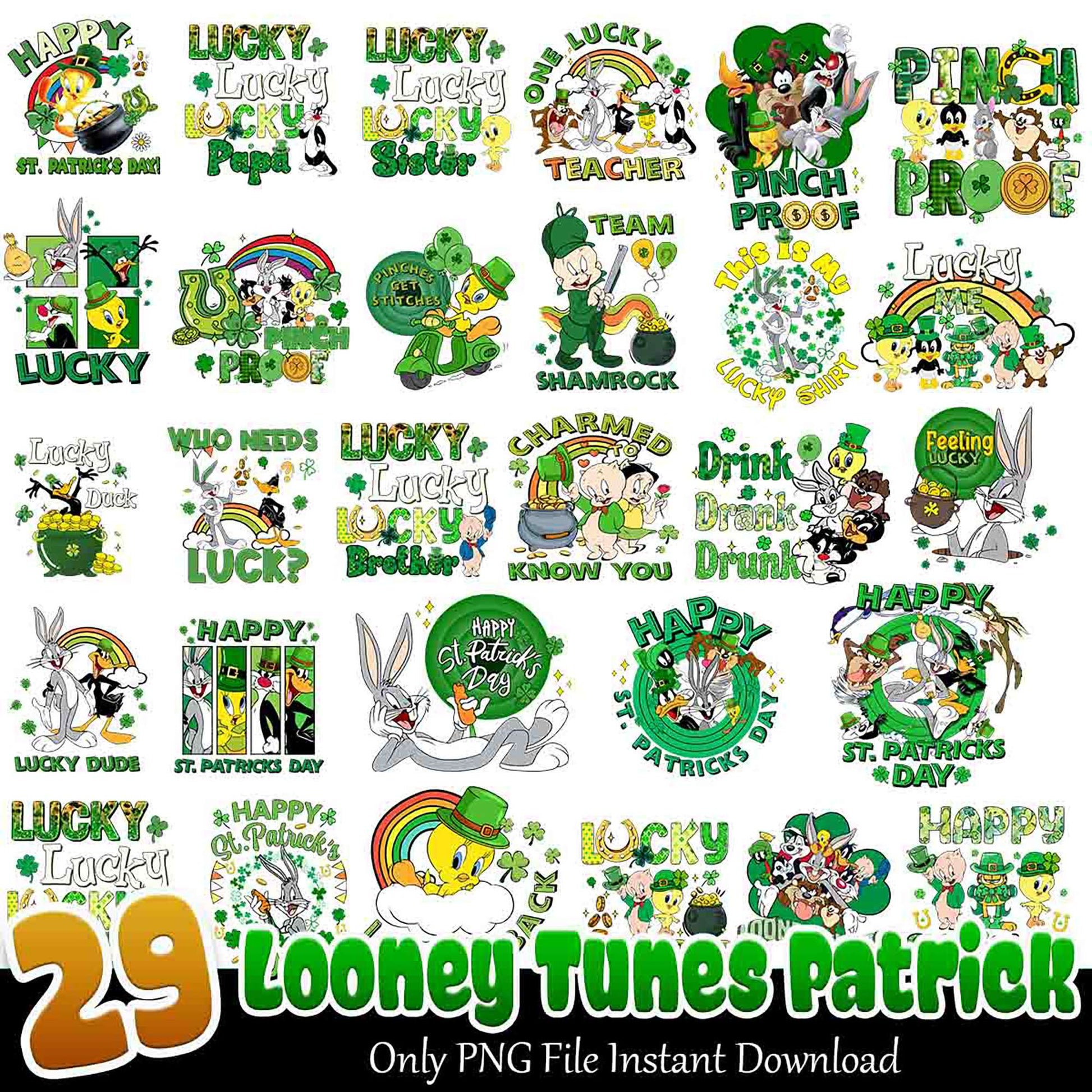 29 Looney Tunes St Patricks Day PNGs