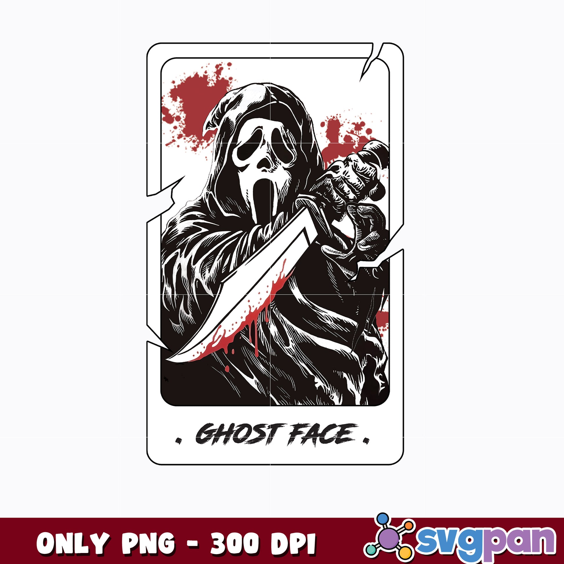 ghostface horror movie png 