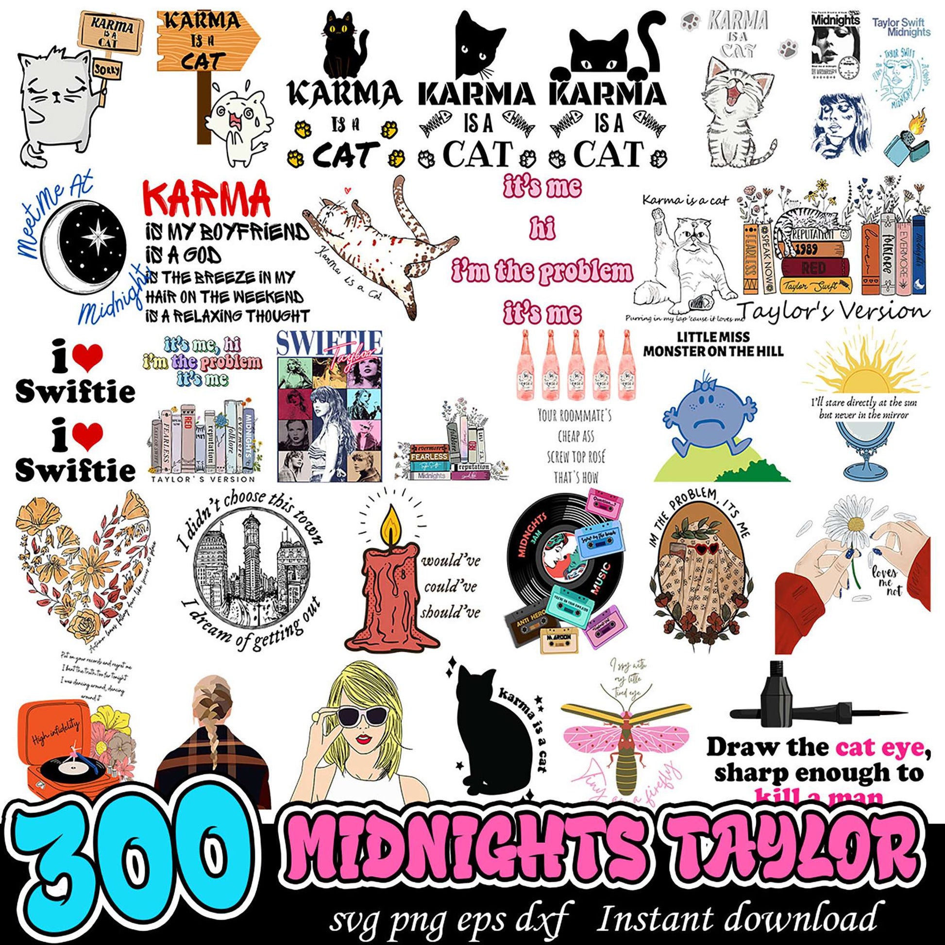 300 Midnight Taylor Swift SVG Bundle