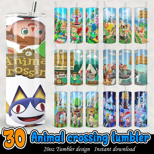 30 Animal Crossing Tumbler Designs PNG