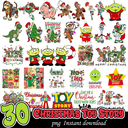 30 Christmas Toy Story PNG Designs