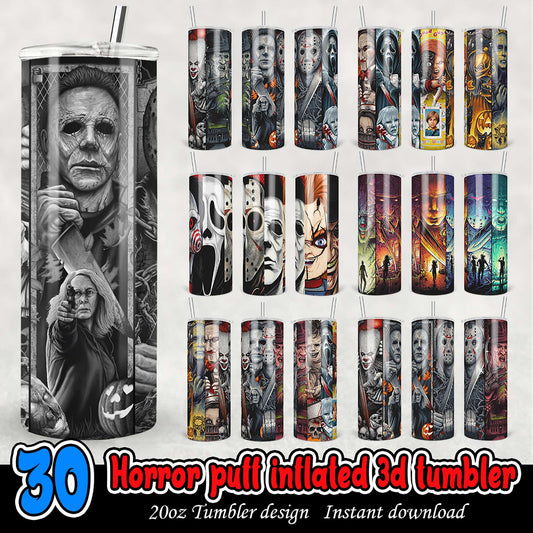 30 Horror Tumbler PNG Designs