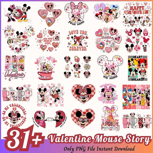 31+ Valentine Mickey Mouse PNG Designs