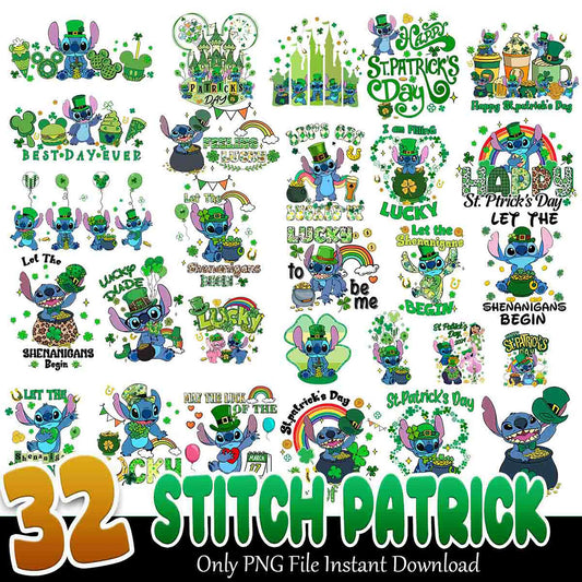 32 Stitch St Patricks Day PNGs