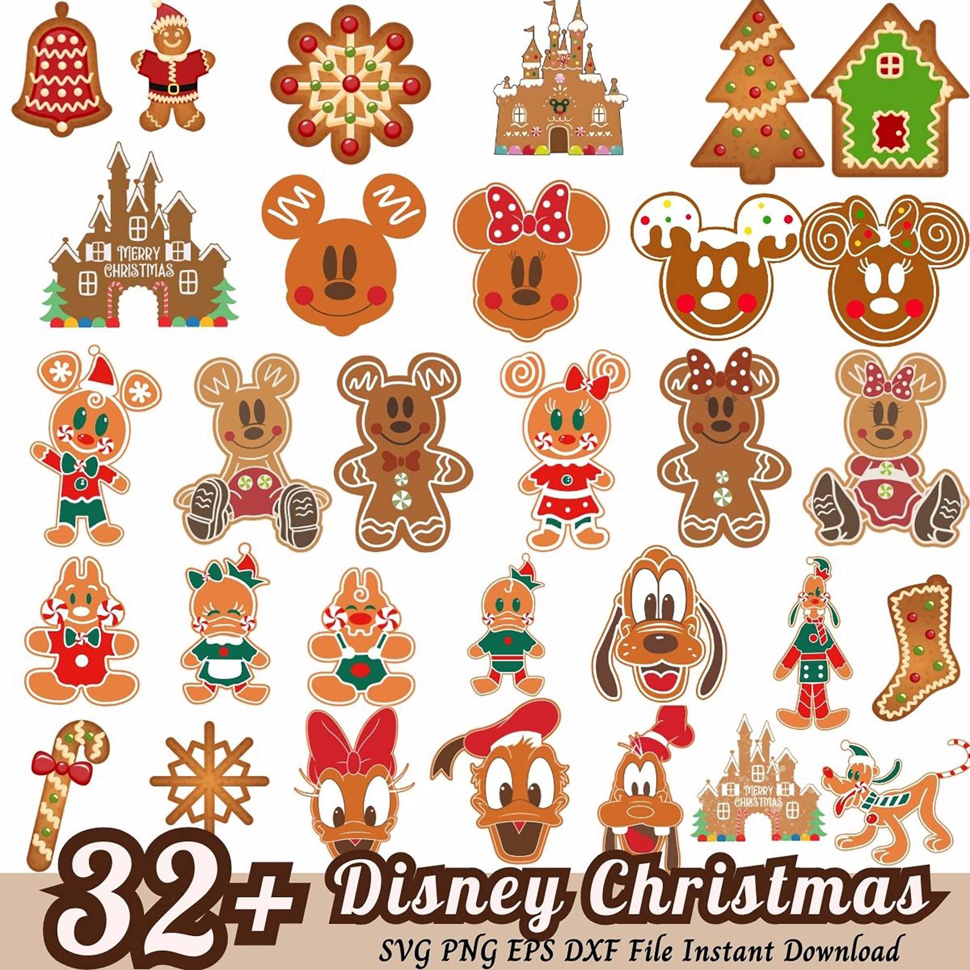 32+ Disney Christmas SVG Bundle