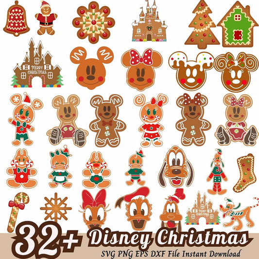 32+ Disney Christmas SVG Bundle