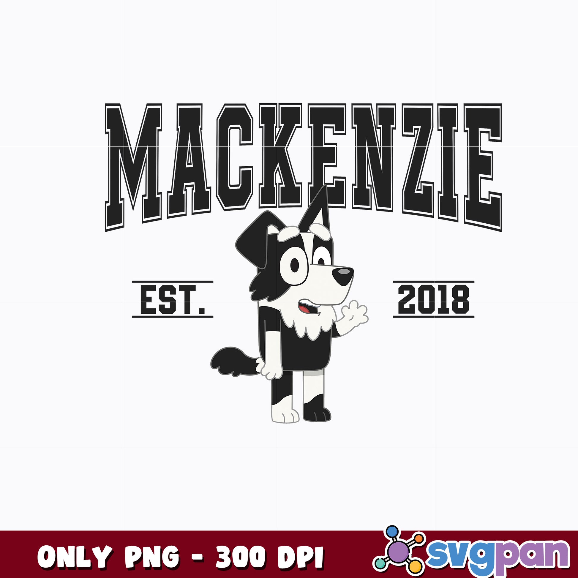  Bluey Mackenzie est 2018 cartoon png