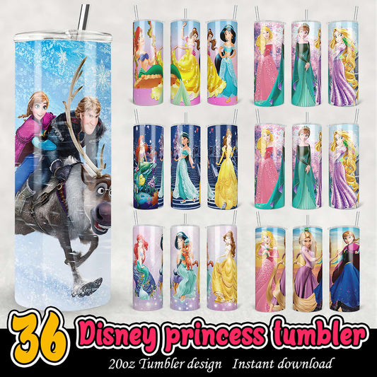 36 Disney Princess Tumbler Designs