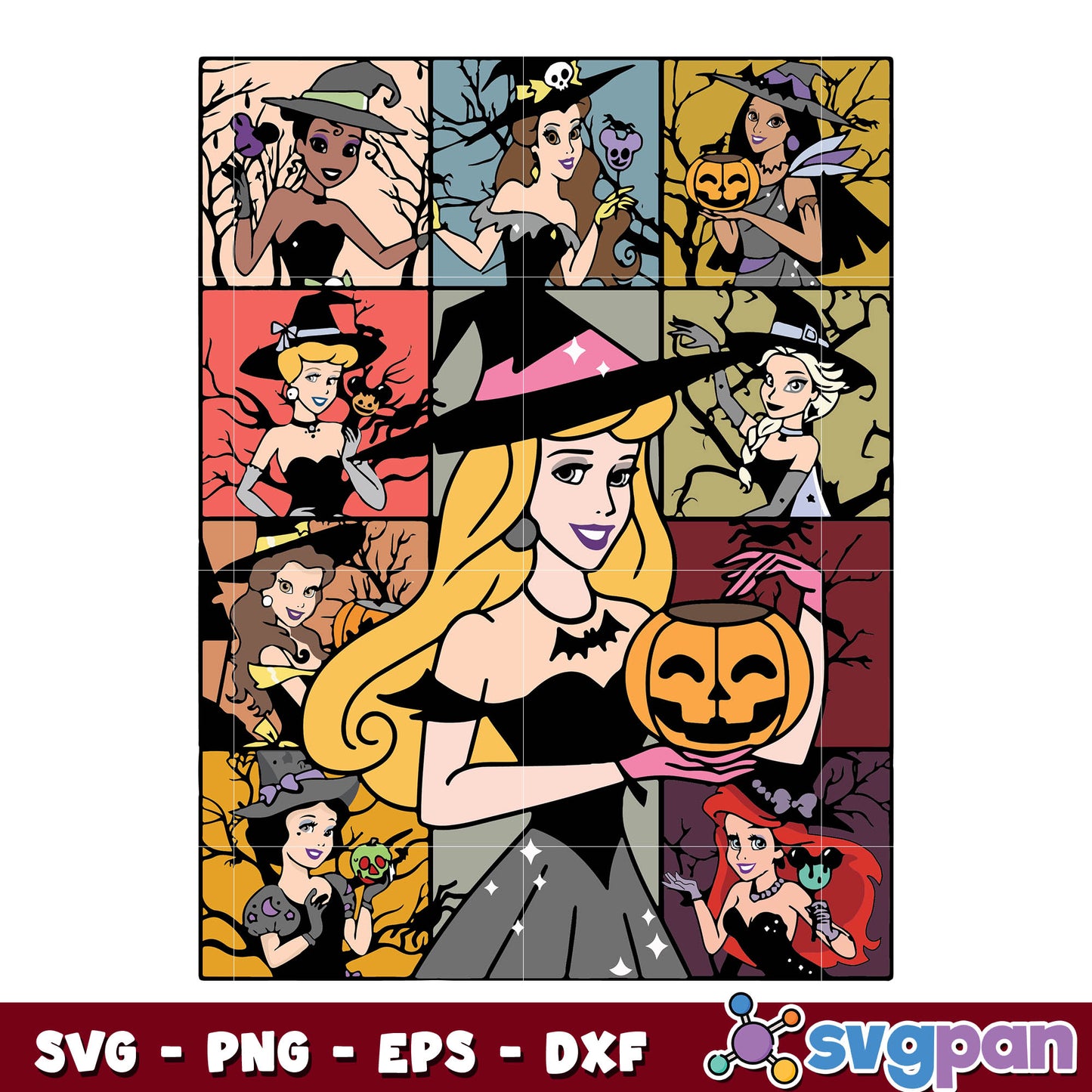 Aurora disney Princess Halloween svg