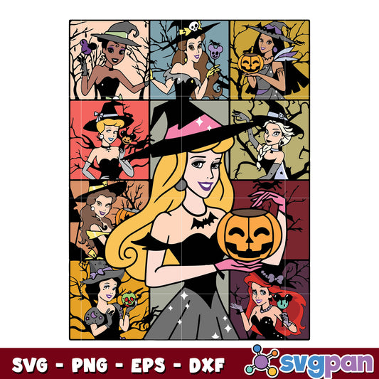 Aurora disney Princess Halloween svg