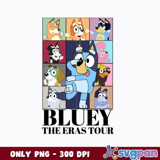 Bluey Eras Tour png, Bluey png