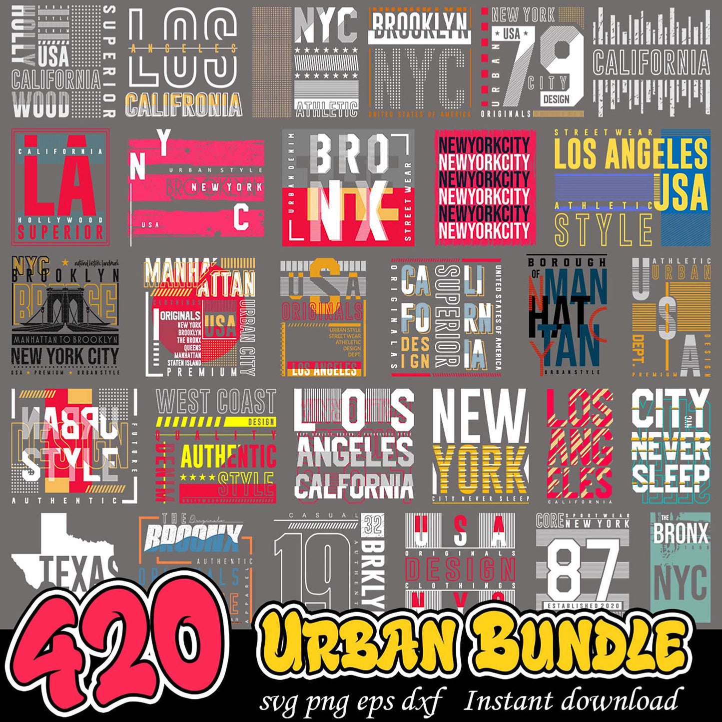 420 Urban Streetwear SVG Bundle