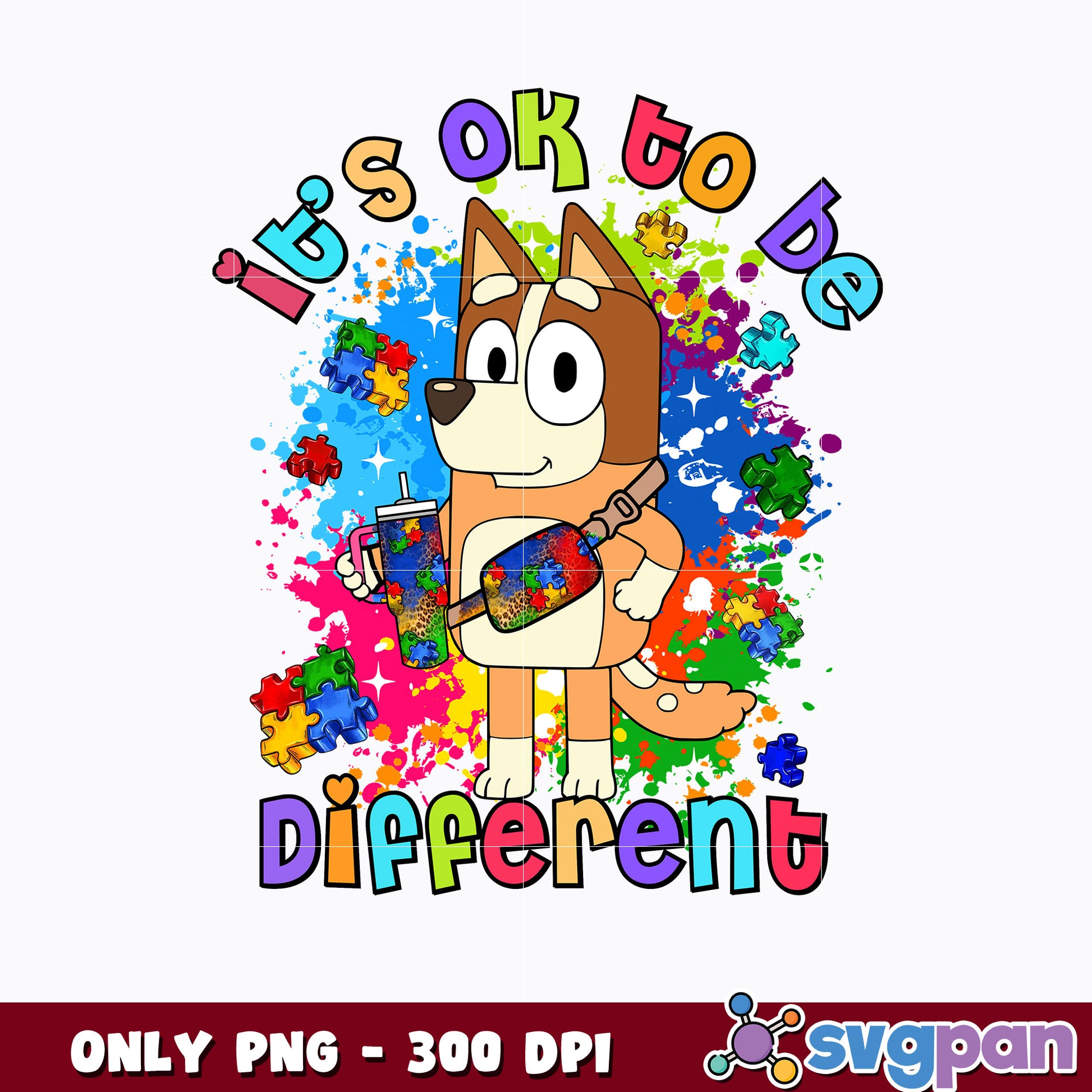 Bingo it's ok to be Different cartoon png