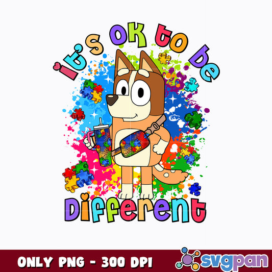 Bingo it's ok to be Different cartoon png