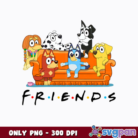 Bluey Friends png, Bluey png