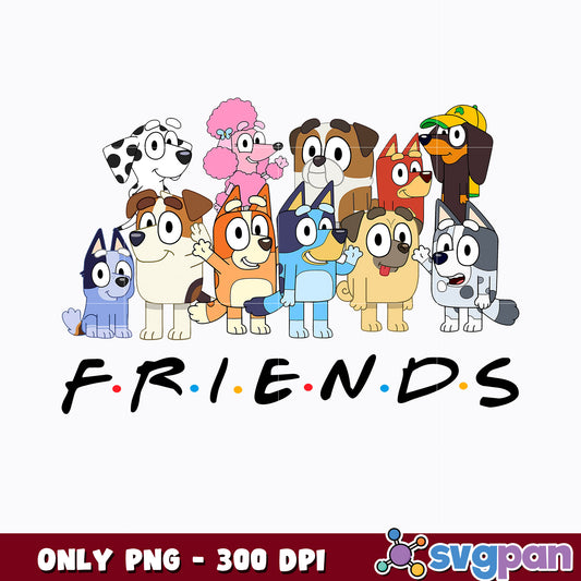 Bluey Friends Dog png, Bluey Bingo Friends  png