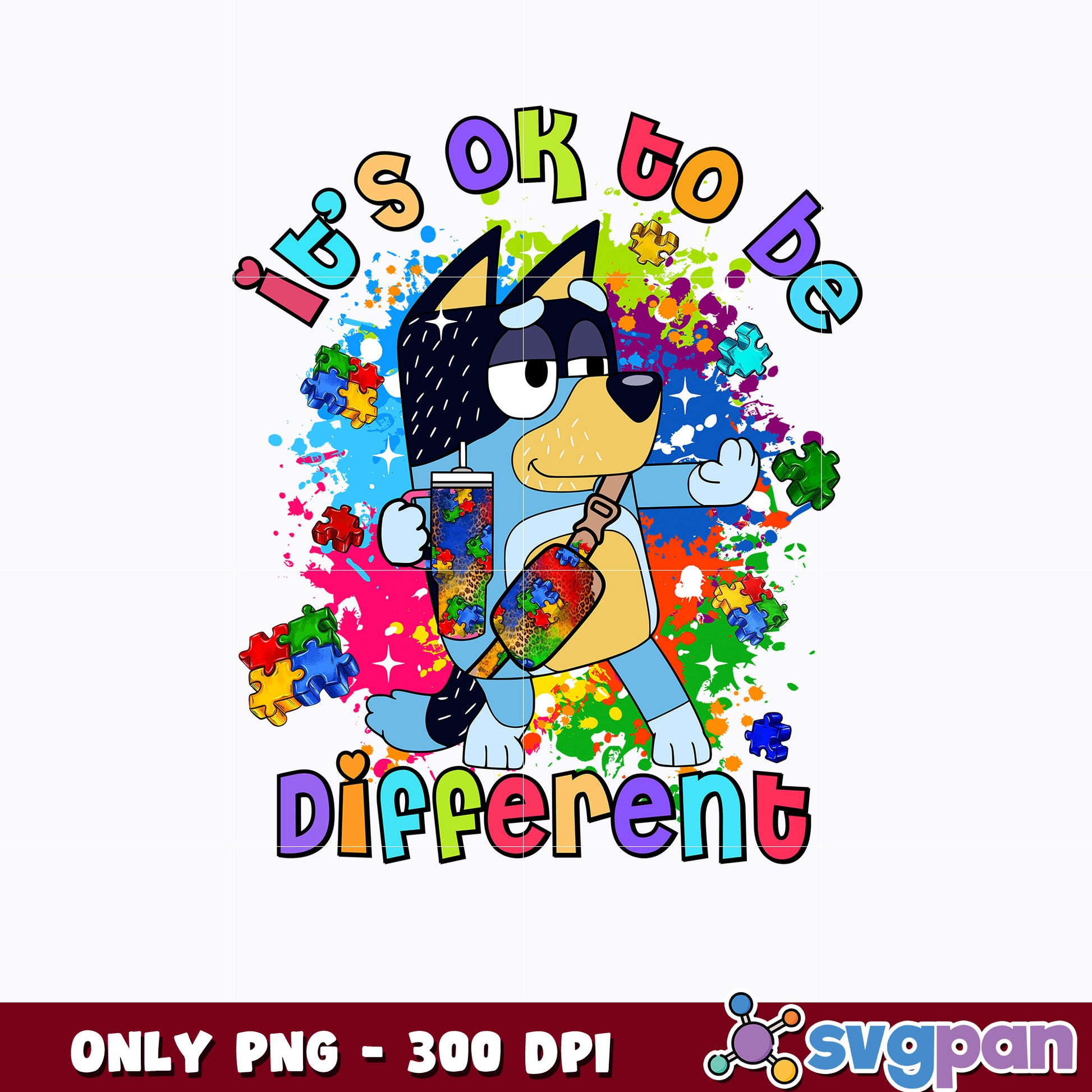 Bandit it's ok to be different cartoon png