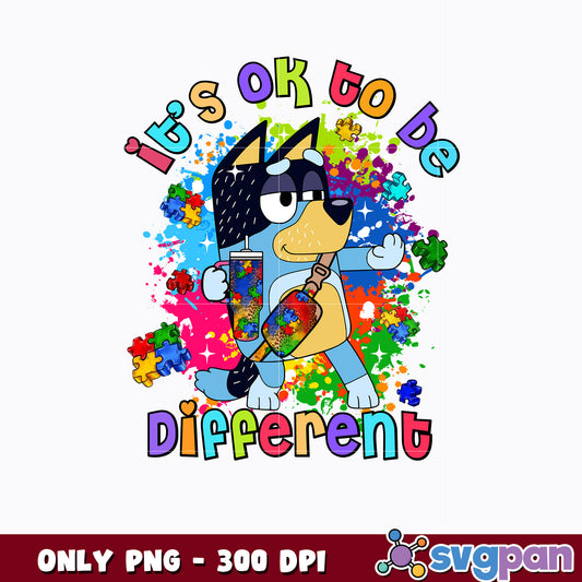 Bandit it's ok to be different cartoon png