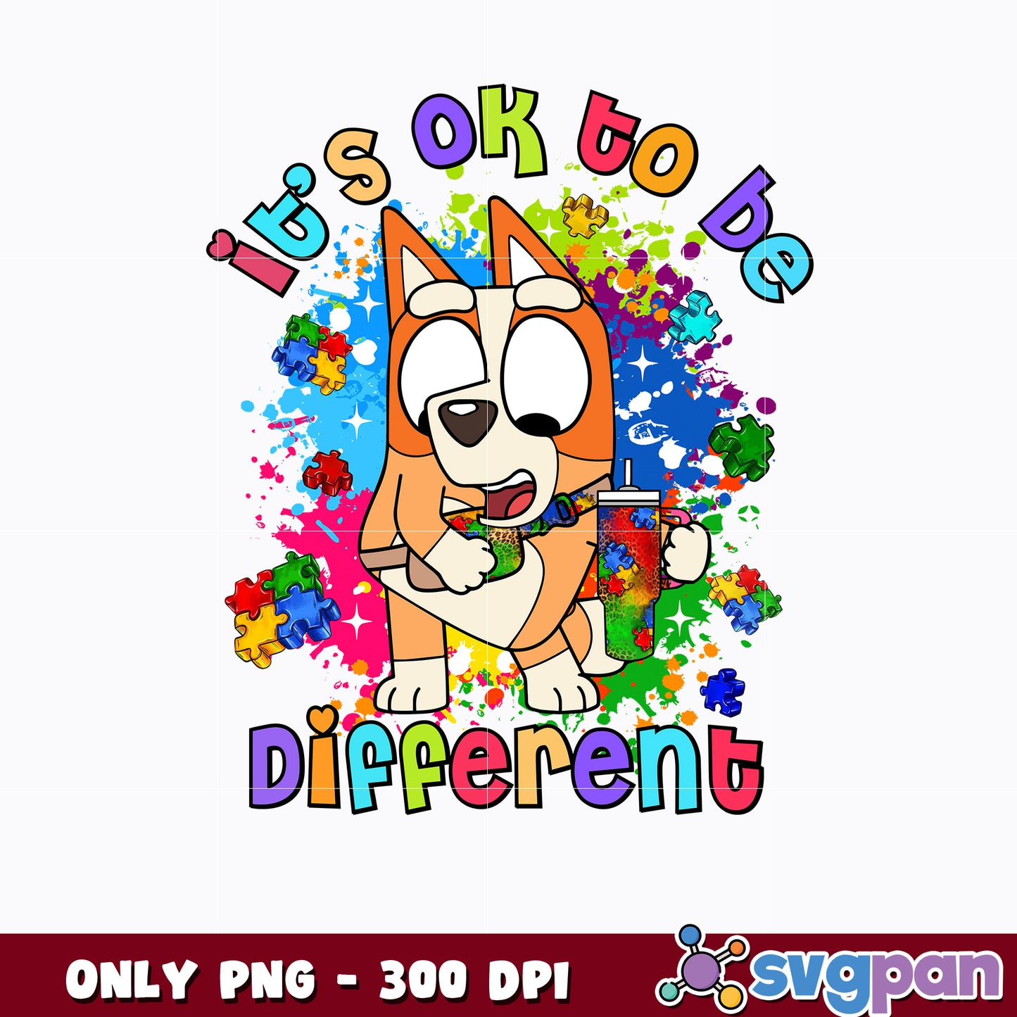 Bingo it's ok to be different cartoon png