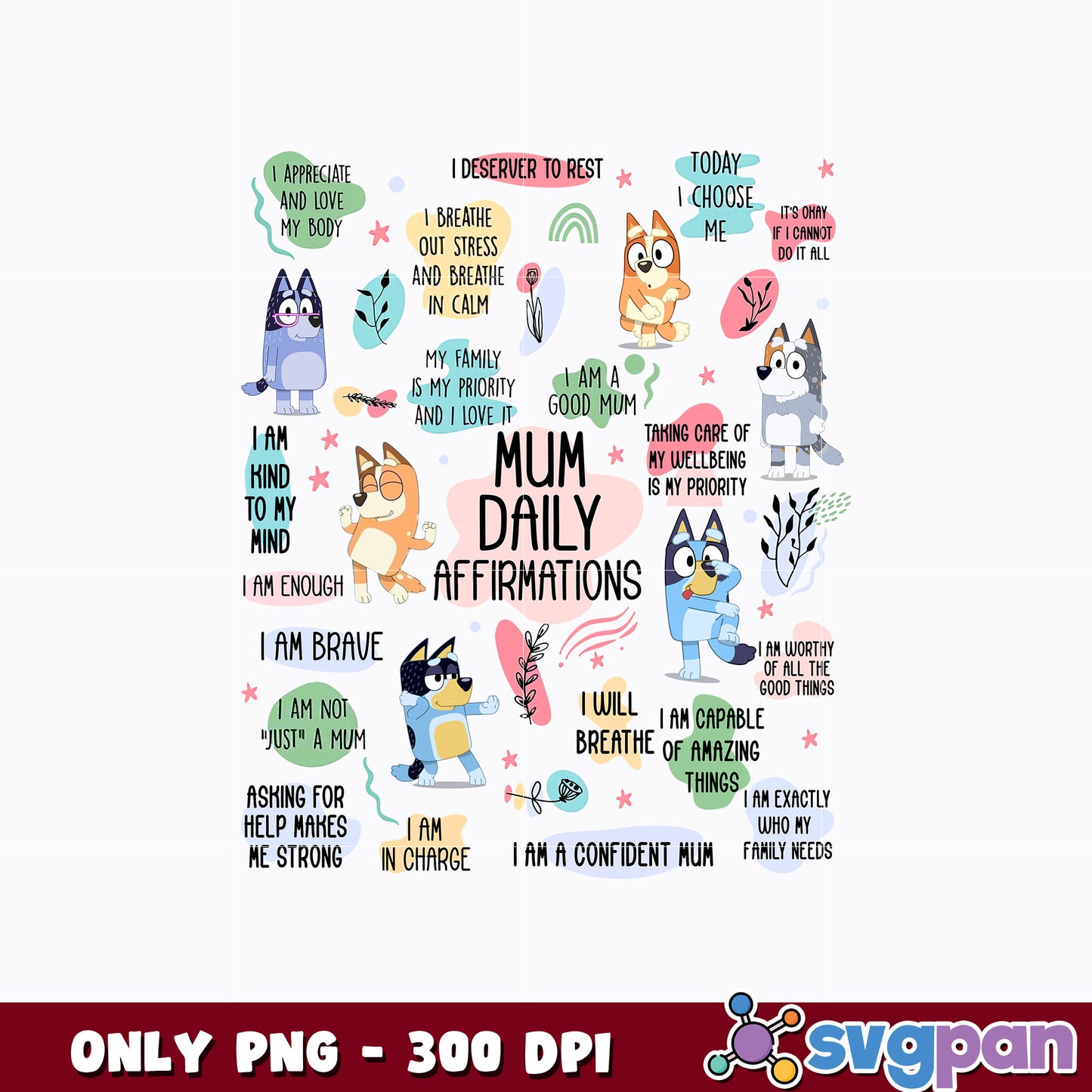 Mum Daily Affirmations png