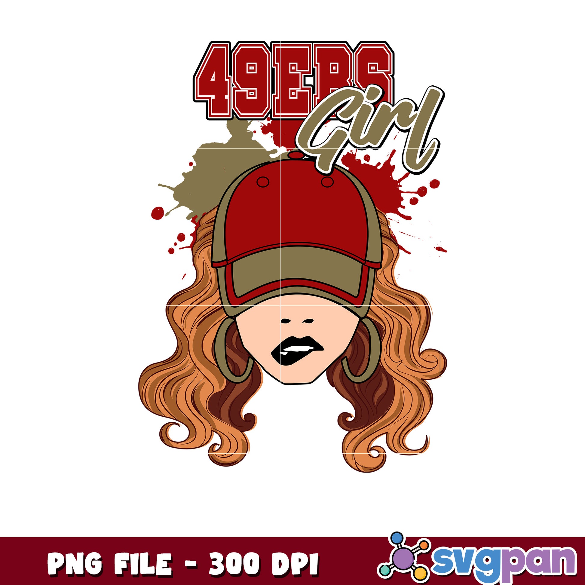 49ers girl design png, nfl team logo png​, national football league png