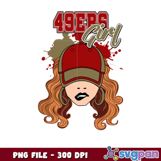 49ers girl design png, nfl team logo png​, national football league png