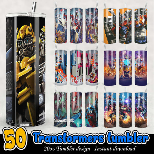 50 Transformers Tumbler PNG Designs