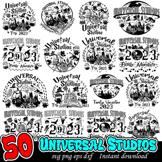 50 Universal Studios SVG Bundle