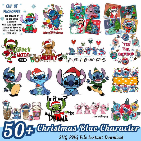 50+ Christmas Stitch SVG Bundle