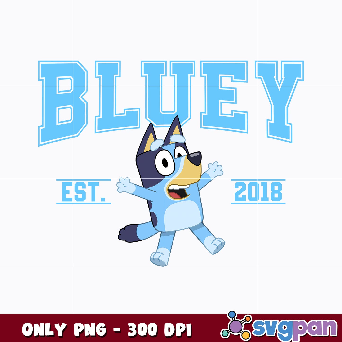 Bluey est 2018 cartoon png