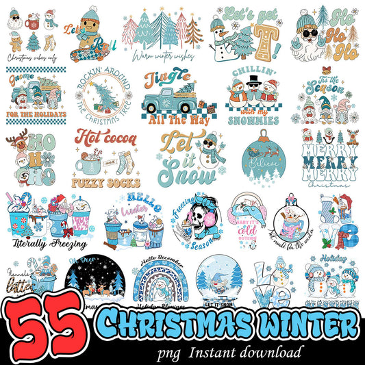 55 Christmas Winter PNG Designs