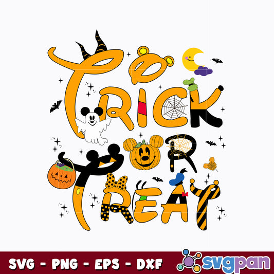 Disney Trick Or Treat svg, Halloween svg