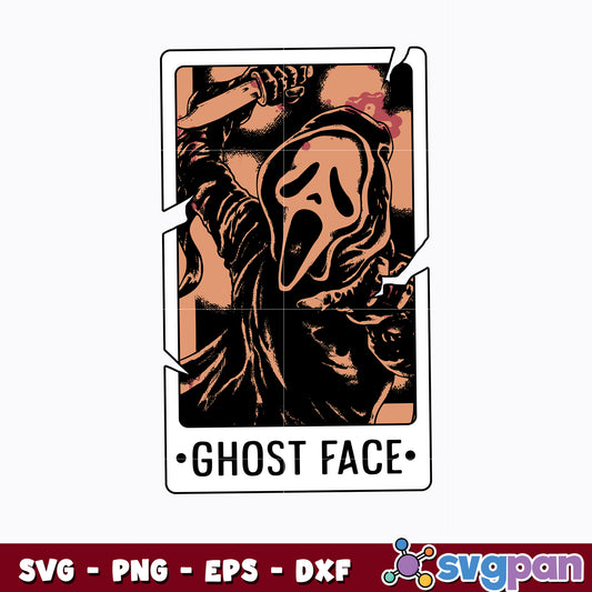 Ghost Face Tarot Cards Svg