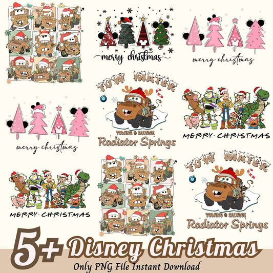 5+ Disney Christmas PNGs Instant Download