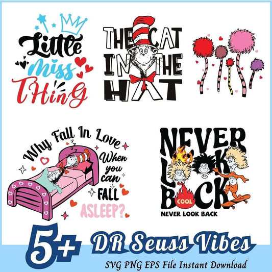 5+ Dr Seuss SVG Bundle Instant Download
